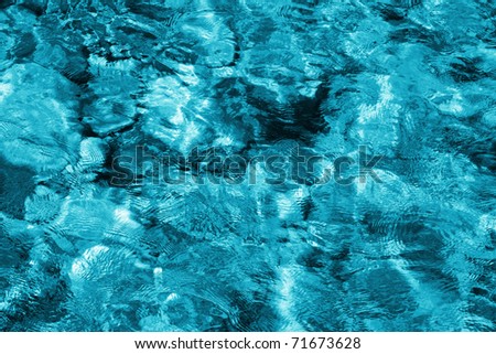 a blue seabed background