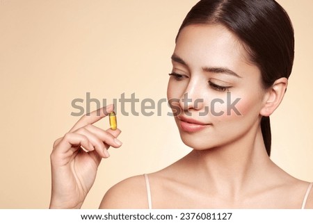 Similar – Image, Stock Photo Young smiling woman taking photo on vintage camera