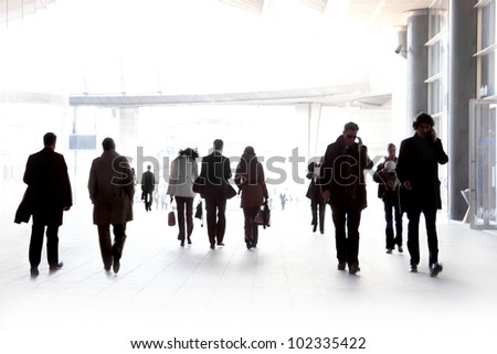 Similar – Image, Stock Photo Pedestrians against the light