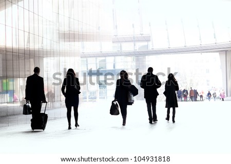 Similar – Image, Stock Photo Pedestrians against the light