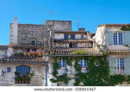 Typical house of Provence. Old streets of Arles. France. Arles.