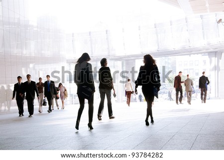 Similar – Image, Stock Photo Pedestrians against the light