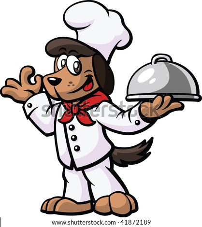 Cartoon Dog In Chef'S Uniform. Stock Vector Illustration 41872189 ...