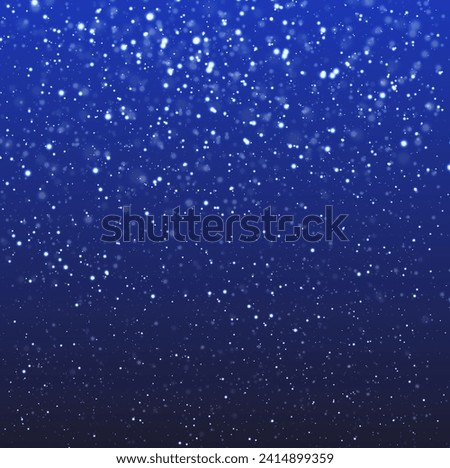 Image, Stock Photo Thick snowfall at night