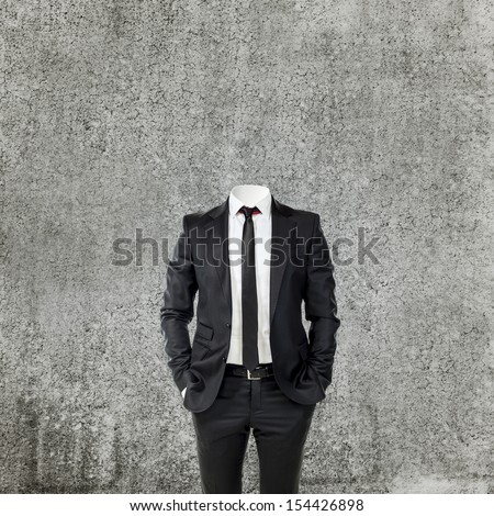 business man without head