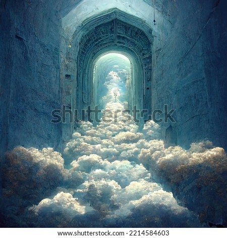 Similar – Image, Stock Photo Gate to heaven Landscape