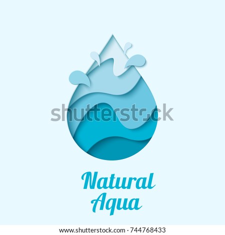 Similar – Image, Stock Photo Water drop cut out on paper with world map on dark blue background. International Earth Day. Copy space. Vertical photo.