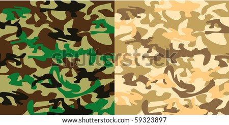 Military camouflage cloth
