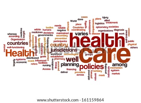 healthcare policy plan disease health concept background on white