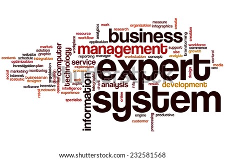 Expert system word cloud concept