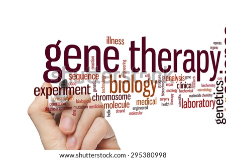 Gene therapy concept word cloud background