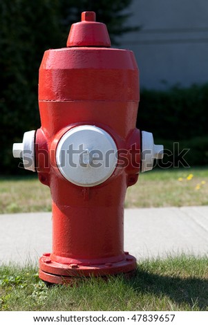 Bright Red Canadian Fire Hydrant, Photographed In British Columbia ...