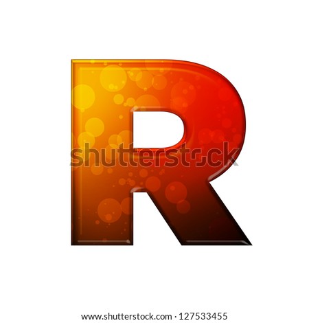 Dark Red Letter R Stock Photo 127533455 : Shutterstock
