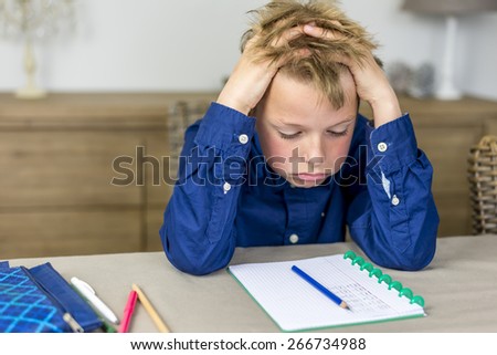 Similar – Image, Stock Photo troubled child with a tear on his face