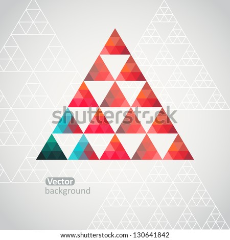 Triangle pattern background, triangle background, vector illustration with plenty space for your text