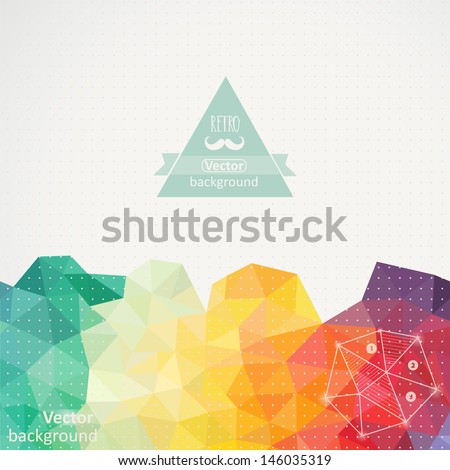 Triangle pattern background, triangle background, vector illustration with plenty space for your text