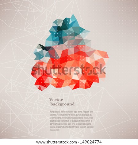 Triangle pattern background, triangle background, vector illustration with plenty space for your text