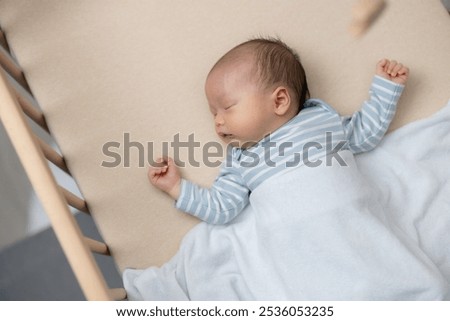 Similar – Image, Stock Photo baby sleeping on a blanket
