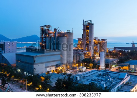 Similar – Image, Stock Photo Industrial site at night.