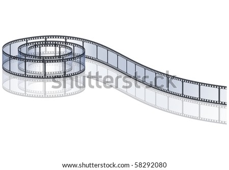 film strip roll, eps10 vector illustration