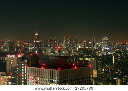 Tokyo overview by night