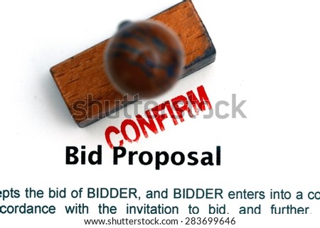 Bid proposal form