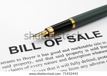 Bill of sale