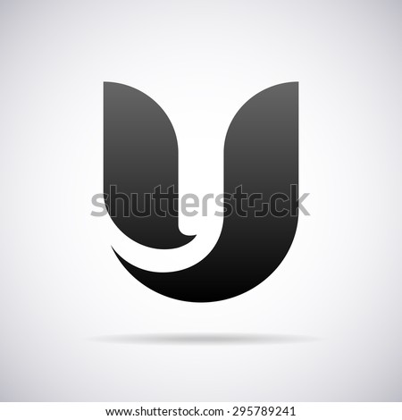 Logo for letter U. Design template