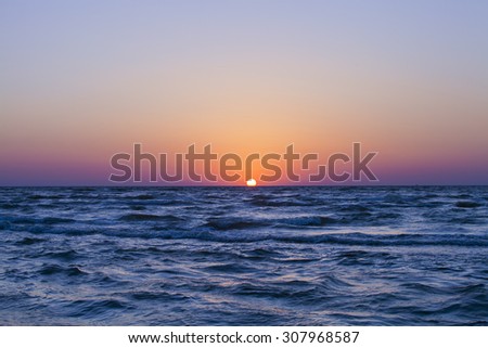 Blue sky,sun and sea