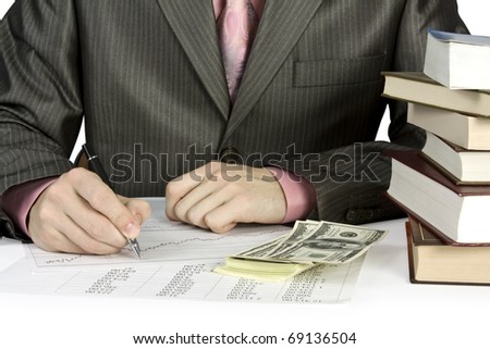 businessman isolated on a white background