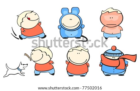 Funny kids #42 - chubby boy set