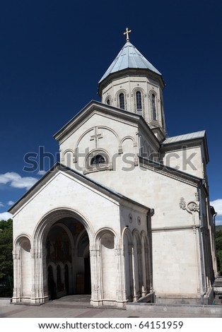 Kashveti church in central Tbilisi. Georgia