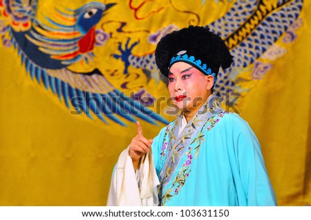 BEIJING - MAY 7: Actors of the Beijing Opera Troupe perform the famous story \