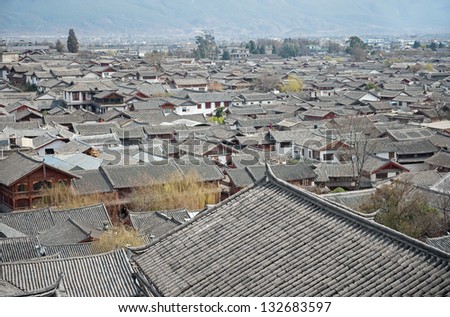 LIJIANG, CHINA - APRIL 5: Lijiang is the largest ancient old town on April 5, 2012 in China. It was enlisted as a UNESCO World Heritage List on December 4, 1997 and is a main tourist site in China.