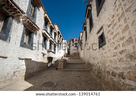 Houses in Tibetan compound in Lhasa