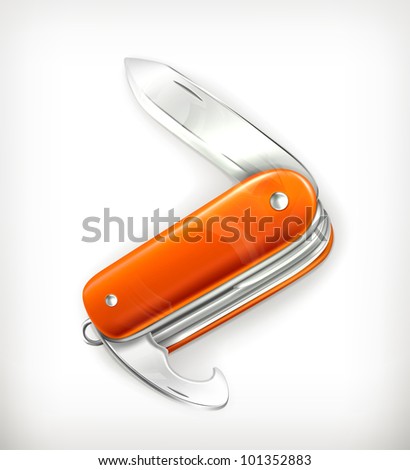 Pocket knife, vector