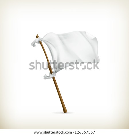 White flag, vector