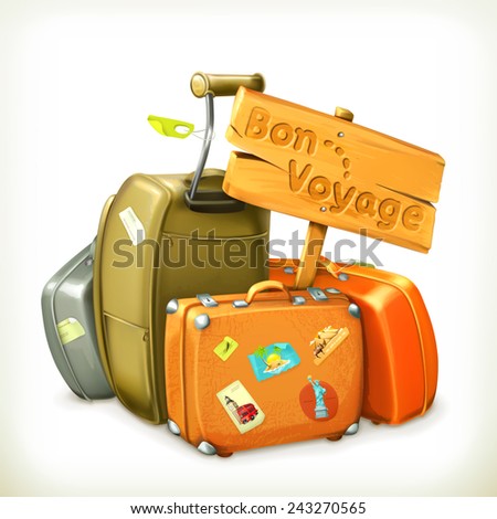 Traveling icon, vector illustration