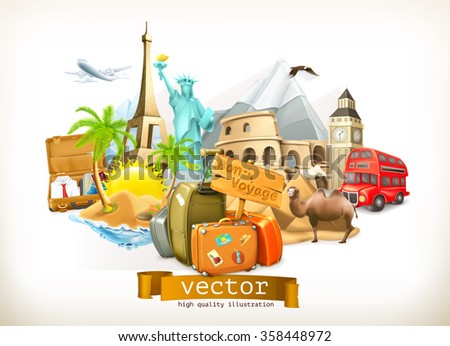 Travel, vector illustration