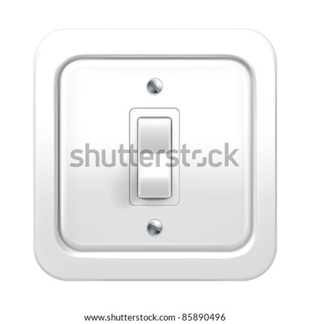 Light switch, vector