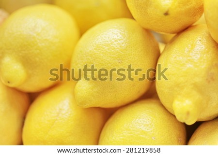 fresh organic lemons background full frame