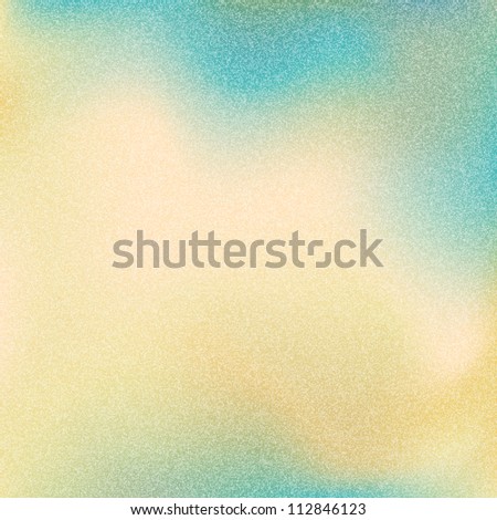 Old grainy texture with noise effect. Vintage yellow, blue and green color background. Blank abstract backdrop with space for text. This vector illustration clip-art design element 10 eps.