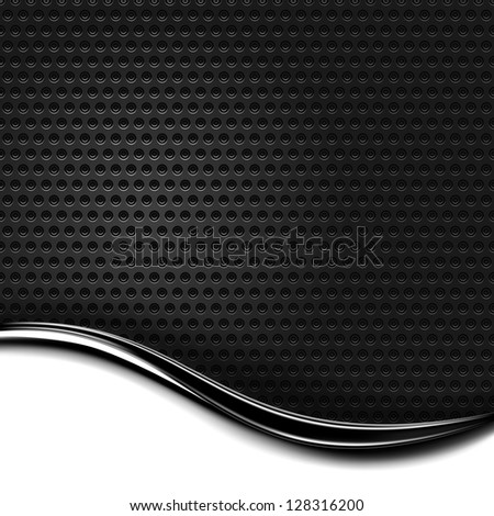 Metal dot perforated texture variant 08. Background with dark chrome metal strip. Black and white modern wallpaper in industrial style. Design element is a bitmap copy my vector illustrations