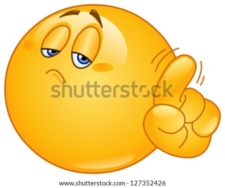 Emoticon Saying No With His Finger Stock Vector 127352426 : Shutterstock