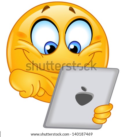 Emoticon using a tablet pc