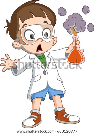 Similar – Image, Stock Photo crazy scientific child