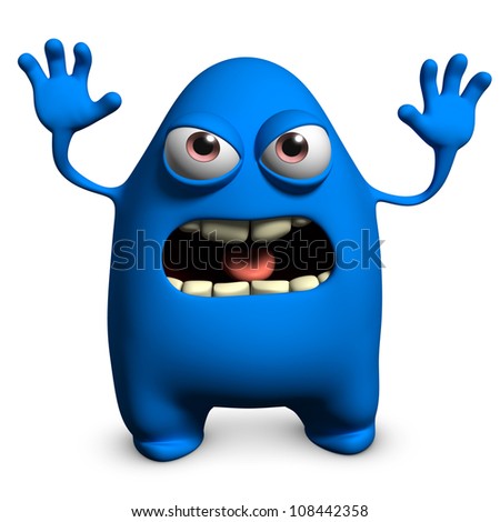 Blue Monster Stock Photo 108442358 : Shutterstock