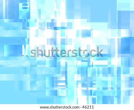 Geometric blue abstract