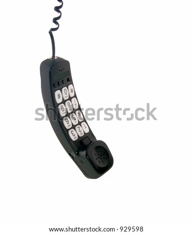 Hanging telephone receiver