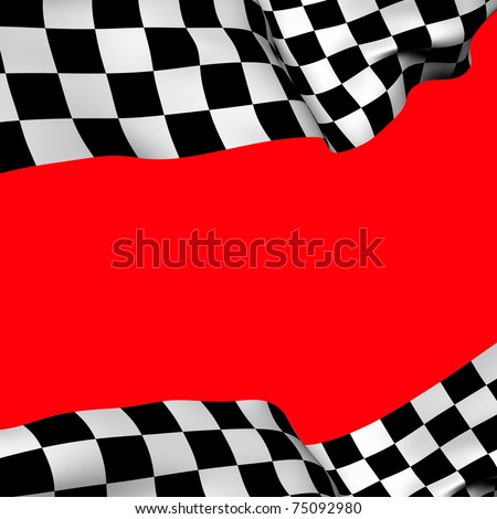 Background checkered flag with  space for your text